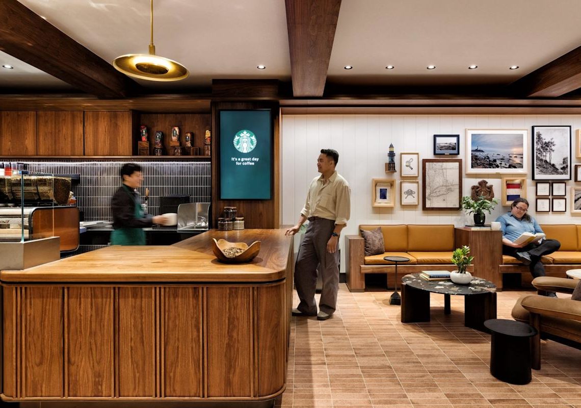 Starbucks is pioneering the ‘coffeehouse of the future’ with comfy chairs and couches as its CEO pushes to reimagines stores